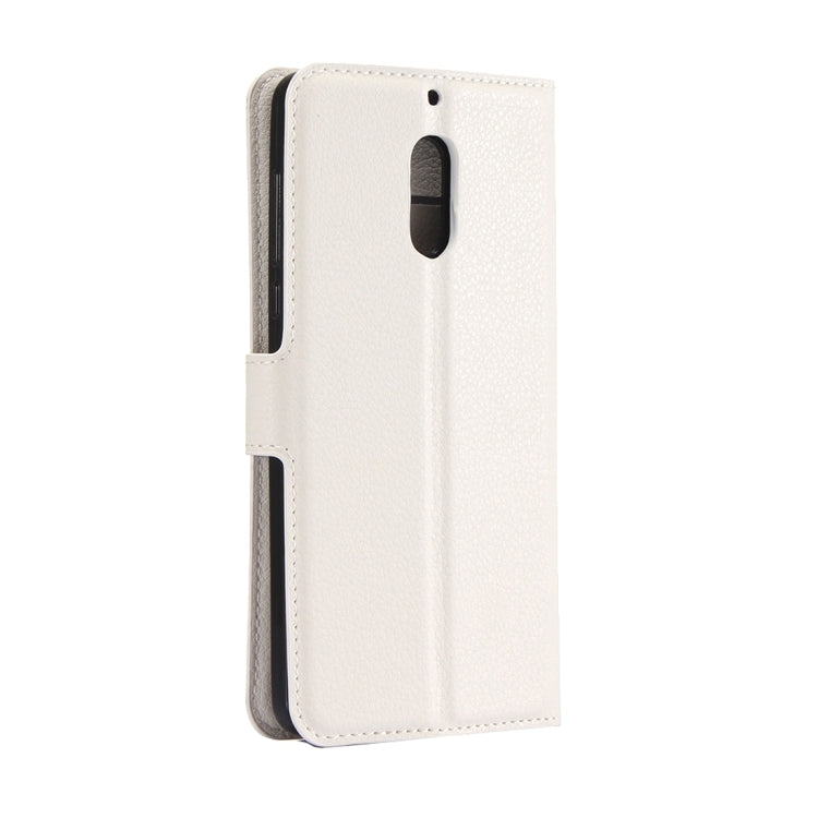 For Nokia 6 Litchi Texture Horizontal Flip Leather Case with Magnetic Buckle & Holder & Card Slots & Wallet