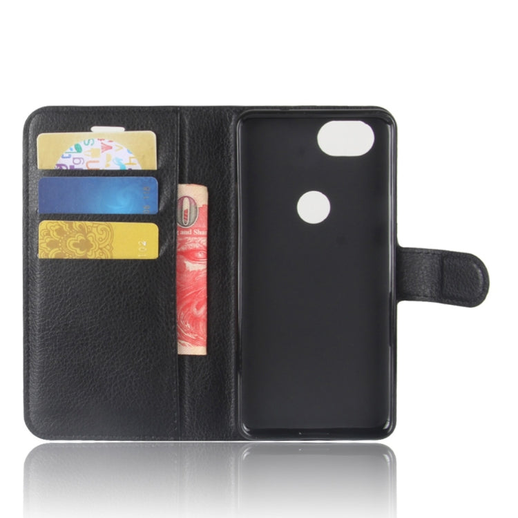 For Google Pixel 2 Litchi Texture Horizontal Flip Leather Case with Holder & Card Slots & Wallet