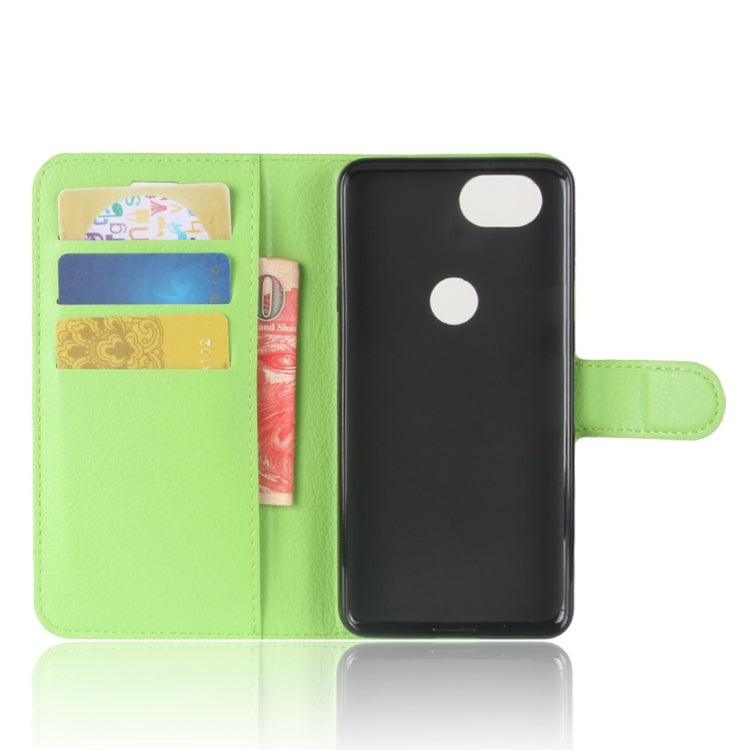 For Google Pixel 2 Litchi Texture Horizontal Flip Leather Case with Holder & Card Slots & Wallet