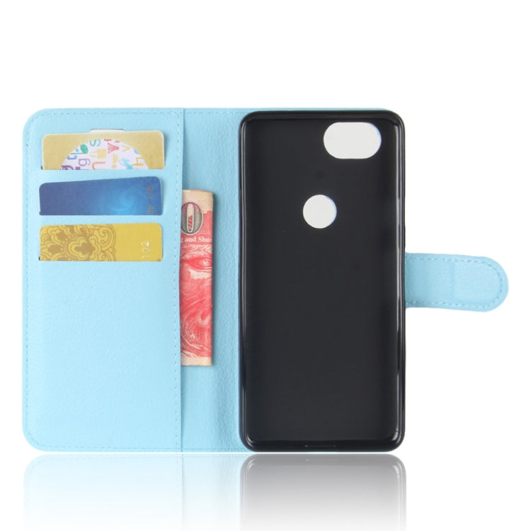 For Google Pixel 2 Litchi Texture Horizontal Flip Leather Case with Holder & Card Slots & Wallet