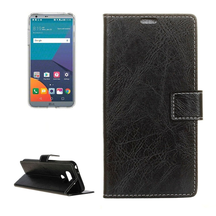 For LG G6 Retro Crazy Horse Texture Horizontal Flip Leather Case with Holder & Card Slots & Wallet & Photo Frame