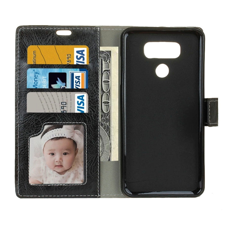 For LG G6 Retro Crazy Horse Texture Horizontal Flip Leather Case with Holder & Card Slots & Wallet & Photo Frame