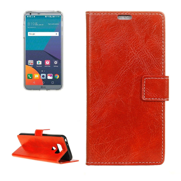 For LG G6 Retro Crazy Horse Texture Horizontal Flip Leather Case with Holder & Card Slots & Wallet & Photo Frame