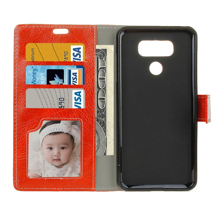 For LG G6 Retro Crazy Horse Texture Horizontal Flip Leather Case with Holder & Card Slots & Wallet & Photo Frame