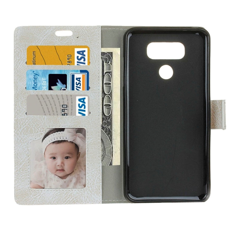 For LG G6 Retro Crazy Horse Texture Horizontal Flip Leather Case with Holder & Card Slots & Wallet & Photo Frame