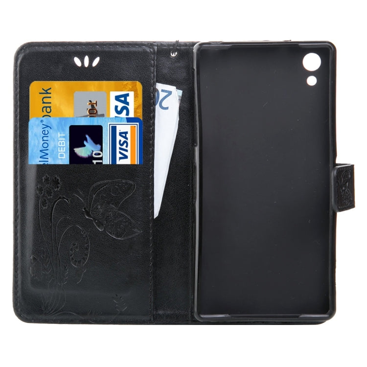 For Sony Xperia Z3 Crazy Horse Texture Printing Horizontal Flip Leather Case with Holder & Card Slots & Wallet & Lanyard