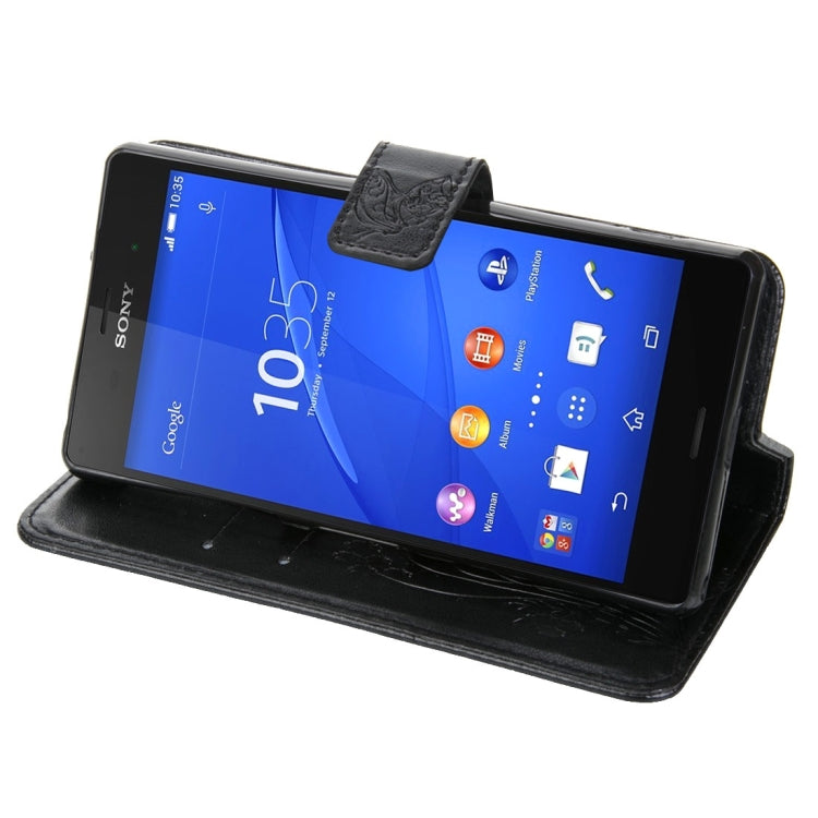 For Sony Xperia Z3 Crazy Horse Texture Printing Horizontal Flip Leather Case with Holder & Card Slots & Wallet & Lanyard