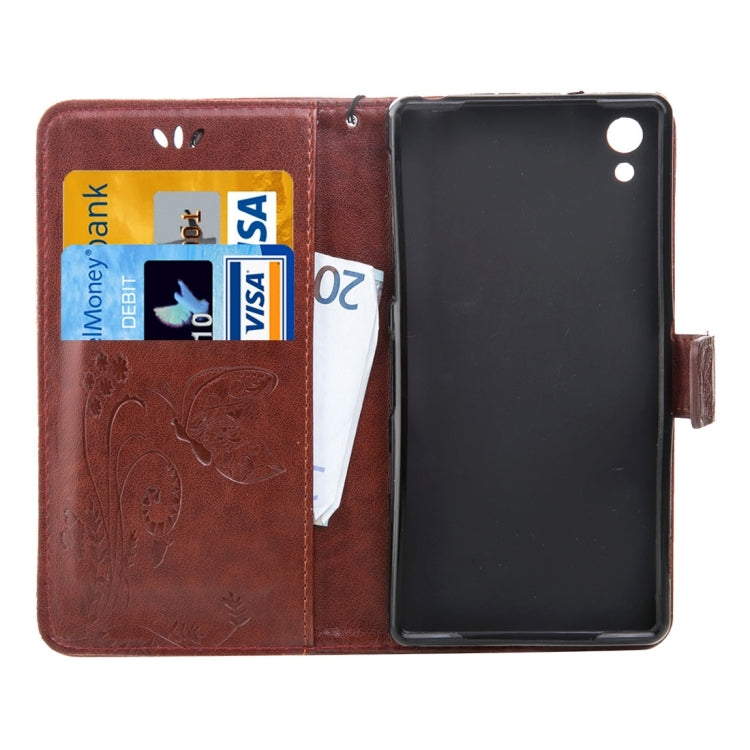 For Sony Xperia Z3 Crazy Horse Texture Printing Horizontal Flip Leather Case with Holder & Card Slots & Wallet & Lanyard