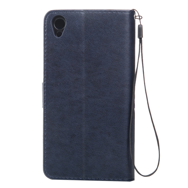 For Sony Xperia Z3 Crazy Horse Texture Printing Horizontal Flip Leather Case with Holder & Card Slots & Wallet & Lanyard