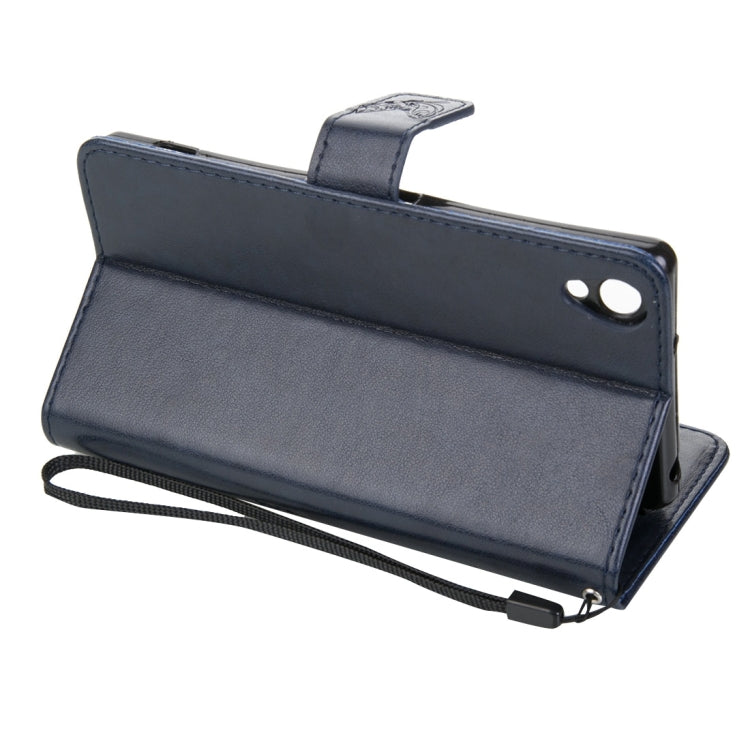 For Sony Xperia Z3 Crazy Horse Texture Printing Horizontal Flip Leather Case with Holder & Card Slots & Wallet & Lanyard