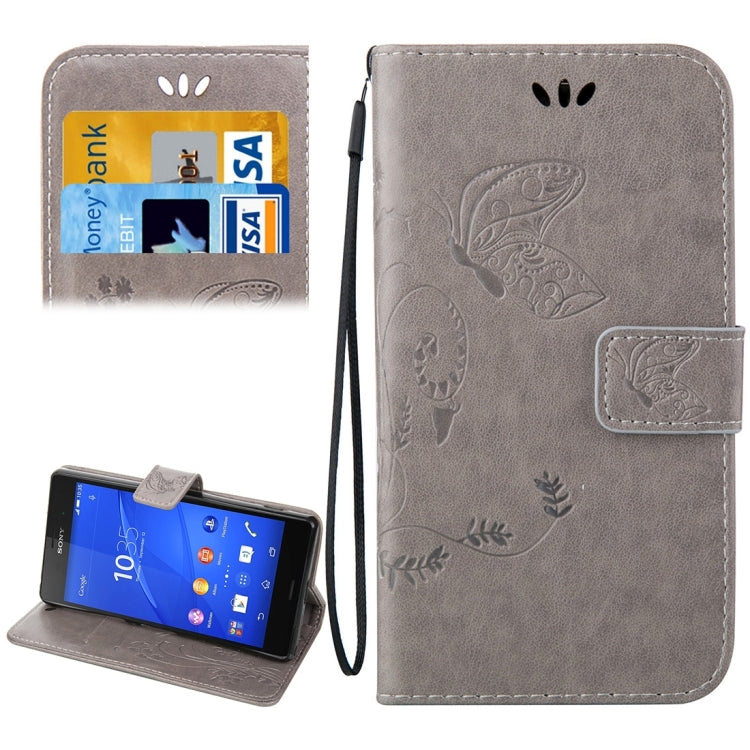 For Sony Xperia Z3 Crazy Horse Texture Printing Horizontal Flip Leather Case with Holder & Card Slots & Wallet & Lanyard