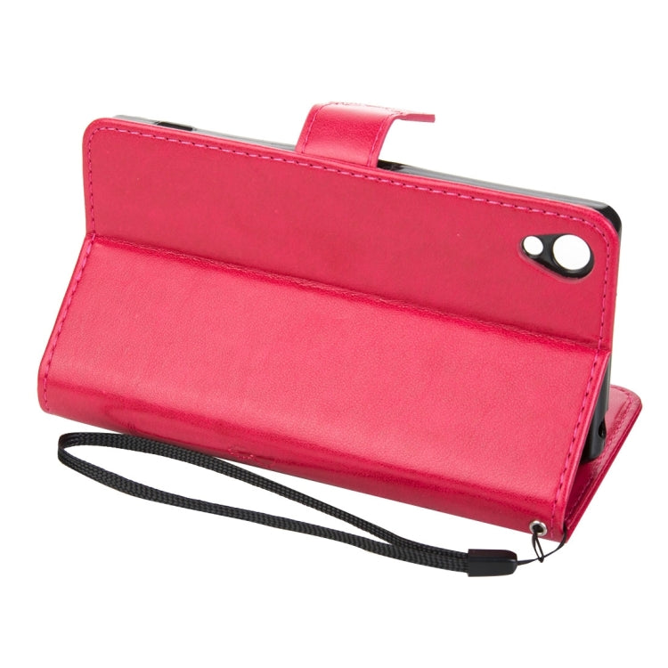 For Sony Xperia Z3 Crazy Horse Texture Printing Horizontal Flip Leather Case with Holder & Card Slots & Wallet & Lanyard