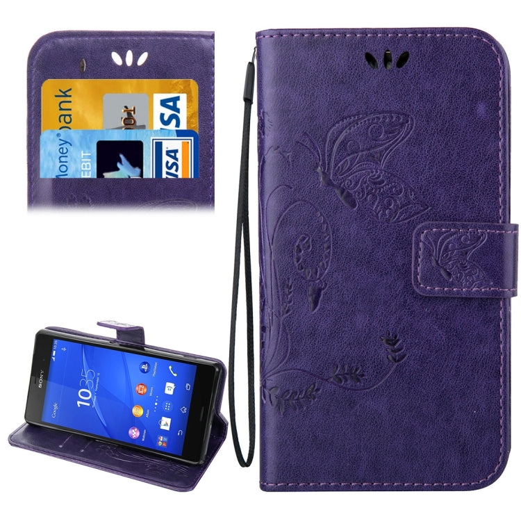 For Sony Xperia Z3 Crazy Horse Texture Printing Horizontal Flip Leather Case with Holder & Card Slots & Wallet & Lanyard
