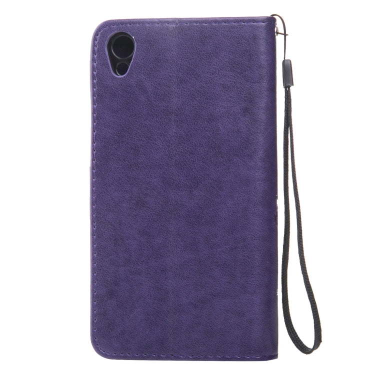 For Sony Xperia Z3 Crazy Horse Texture Printing Horizontal Flip Leather Case with Holder & Card Slots & Wallet & Lanyard