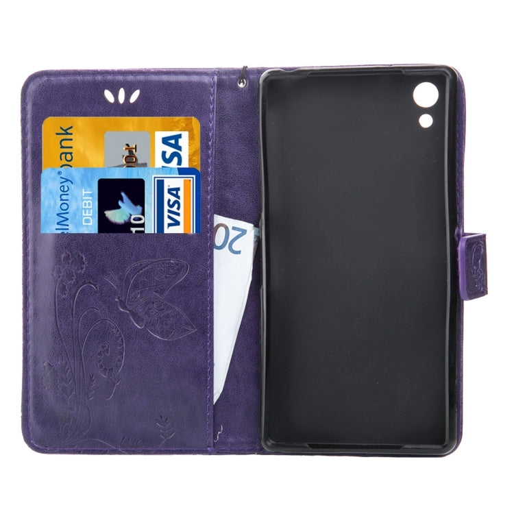 For Sony Xperia Z3 Crazy Horse Texture Printing Horizontal Flip Leather Case with Holder & Card Slots & Wallet & Lanyard