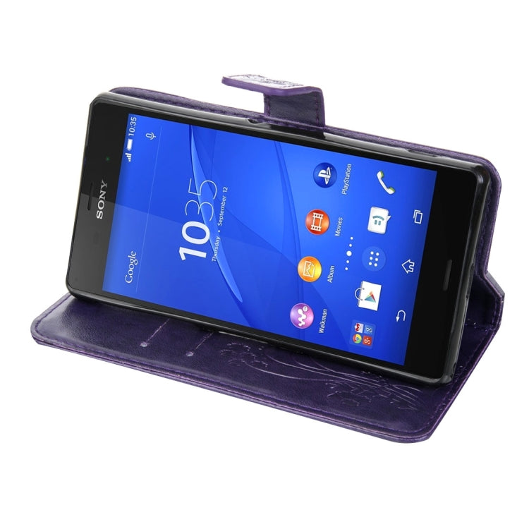 For Sony Xperia Z3 Crazy Horse Texture Printing Horizontal Flip Leather Case with Holder & Card Slots & Wallet & Lanyard