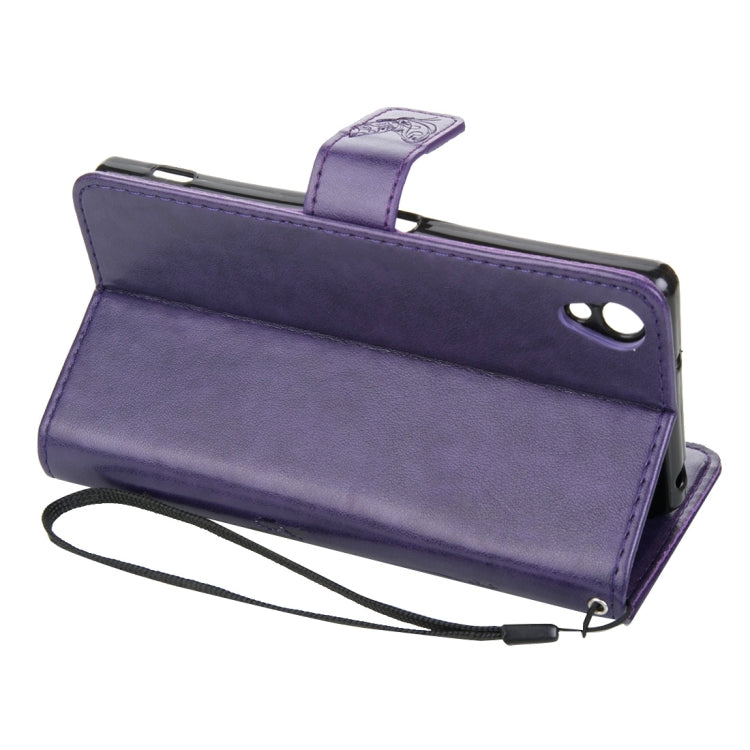 For Sony Xperia Z3 Crazy Horse Texture Printing Horizontal Flip Leather Case with Holder & Card Slots & Wallet & Lanyard