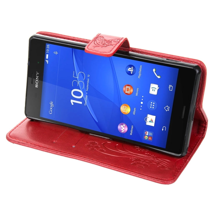 For Sony Xperia Z3 Crazy Horse Texture Printing Horizontal Flip Leather Case with Holder & Card Slots & Wallet & Lanyard