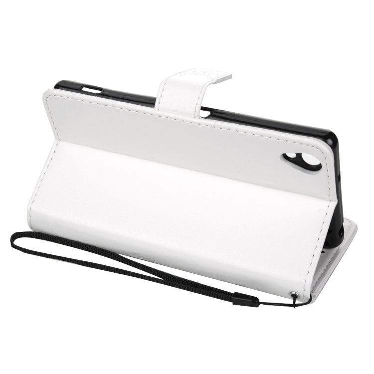 For Sony Xperia Z3 Crazy Horse Texture Printing Horizontal Flip Leather Case with Holder & Card Slots & Wallet & Lanyard