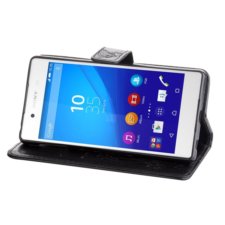 For Sony Xperia Z4 Crazy Horse Texture Printing Horizontal Flip Leather Case with Holder & Card Slots & Wallet & Lanyard