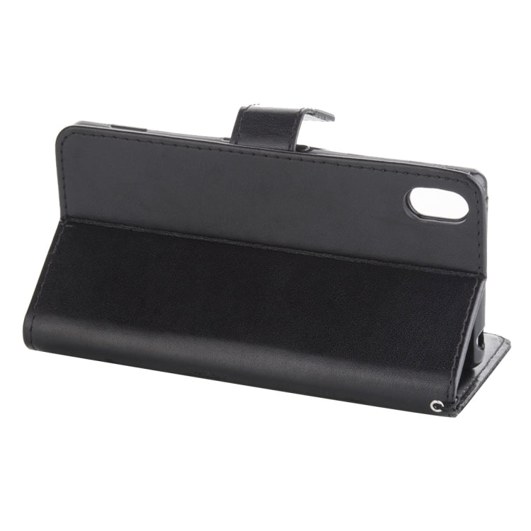 For Sony Xperia Z4 Crazy Horse Texture Printing Horizontal Flip Leather Case with Holder & Card Slots & Wallet & Lanyard