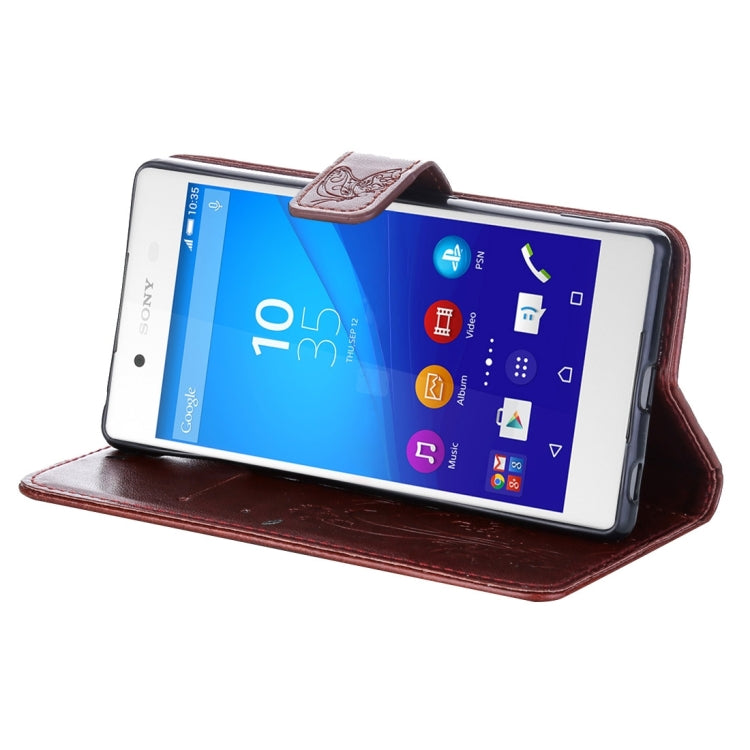 For Sony Xperia Z4 Crazy Horse Texture Printing Horizontal Flip Leather Case with Holder & Card Slots & Wallet & Lanyard