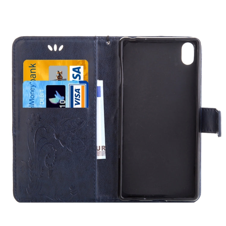 For Sony Xperia Z4 Crazy Horse Texture Printing Horizontal Flip Leather Case with Holder & Card Slots & Wallet & Lanyard
