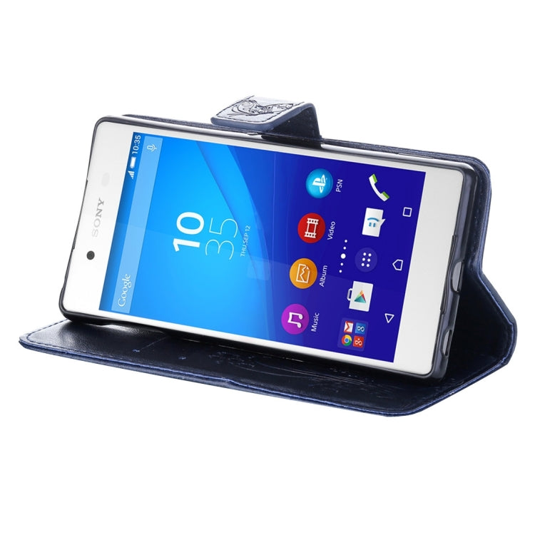 For Sony Xperia Z4 Crazy Horse Texture Printing Horizontal Flip Leather Case with Holder & Card Slots & Wallet & Lanyard