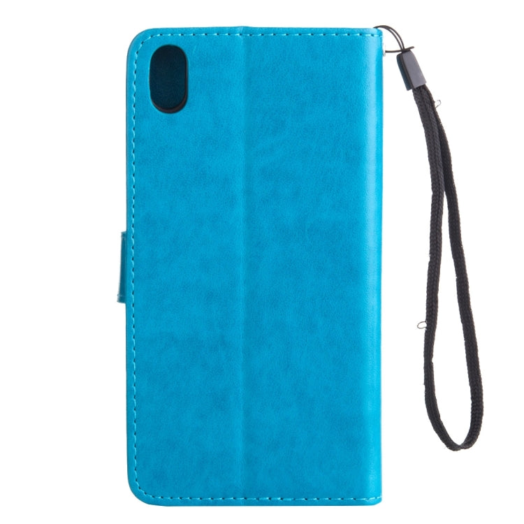 For Sony Xperia Z4 Crazy Horse Texture Printing Horizontal Flip Leather Case with Holder & Card Slots & Wallet & Lanyard