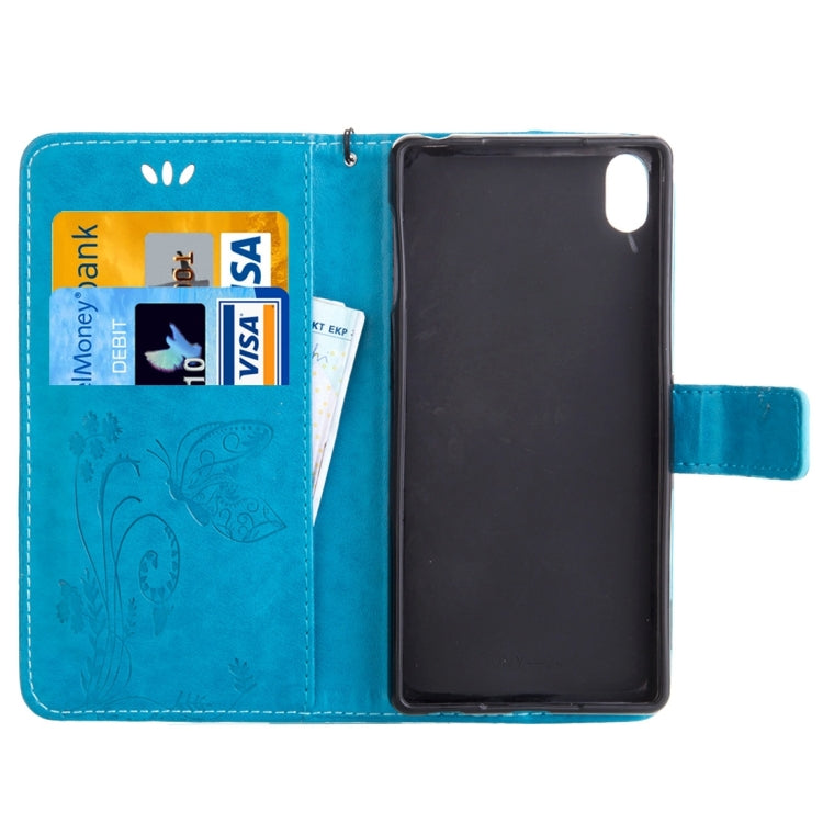 For Sony Xperia Z4 Crazy Horse Texture Printing Horizontal Flip Leather Case with Holder & Card Slots & Wallet & Lanyard