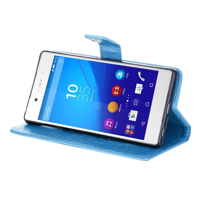 For Sony Xperia Z4 Crazy Horse Texture Printing Horizontal Flip Leather Case with Holder & Card Slots & Wallet & Lanyard