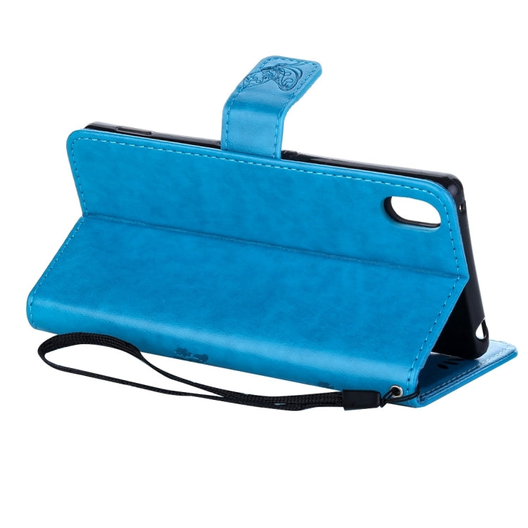 For Sony Xperia Z4 Crazy Horse Texture Printing Horizontal Flip Leather Case with Holder & Card Slots & Wallet & Lanyard