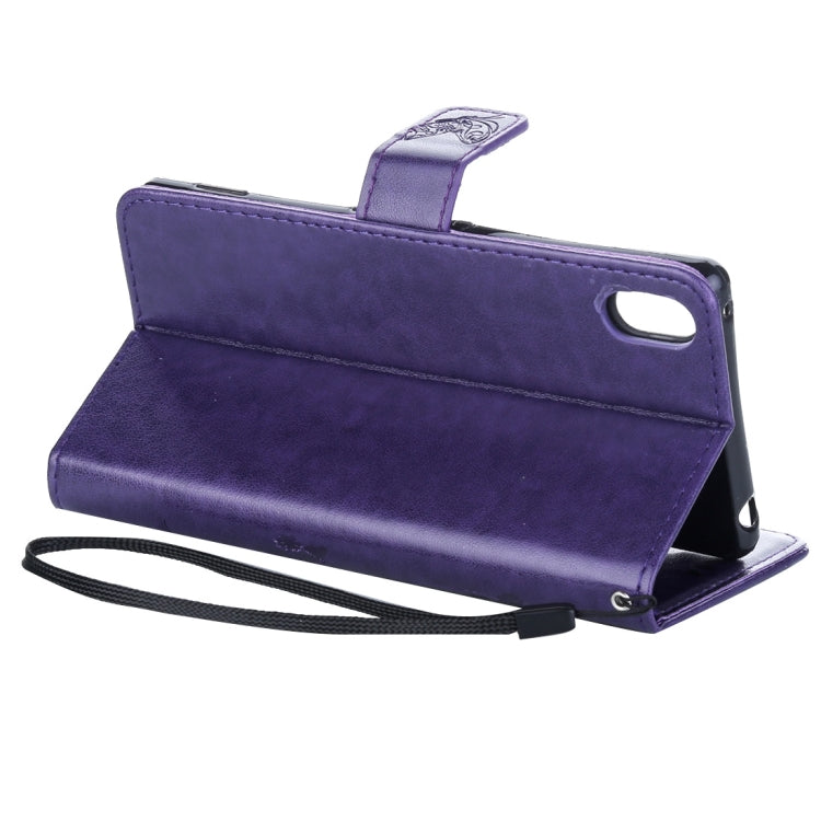 For Sony Xperia Z4 Crazy Horse Texture Printing Horizontal Flip Leather Case with Holder & Card Slots & Wallet & Lanyard