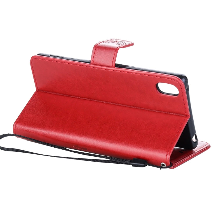 For Sony Xperia Z4 Crazy Horse Texture Printing Horizontal Flip Leather Case with Holder & Card Slots & Wallet & Lanyard