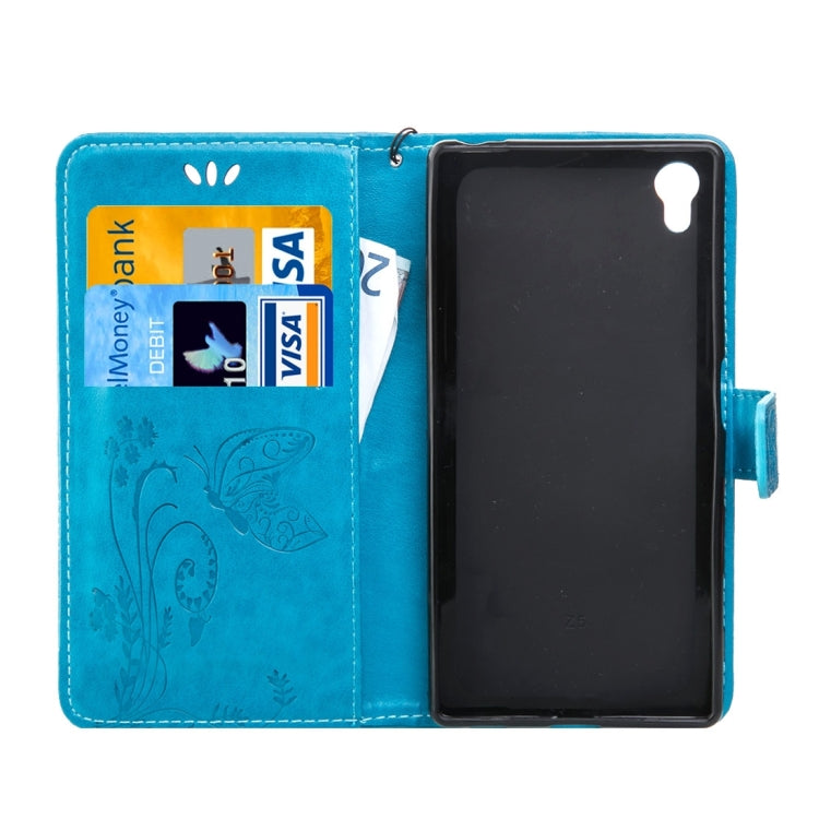 For Sony Xperia Z5 Crazy Horse Texture Printing Horizontal Flip Leather Case with Holder & Card Slots & Wallet & Lanyard