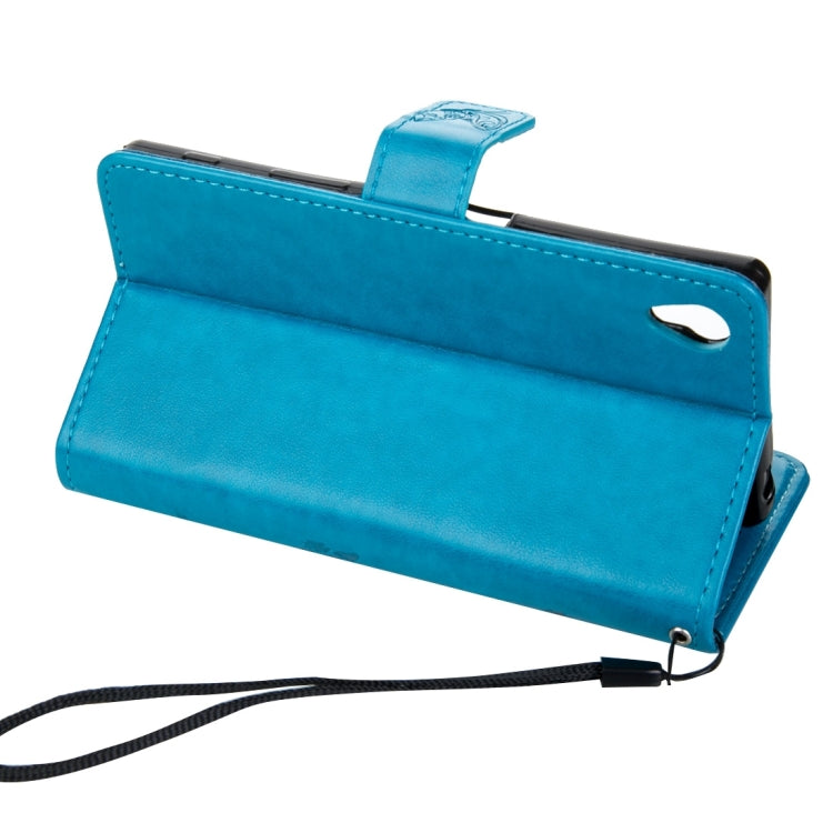 For Sony Xperia Z5 Crazy Horse Texture Printing Horizontal Flip Leather Case with Holder & Card Slots & Wallet & Lanyard