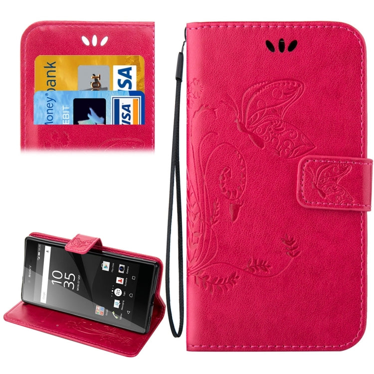For Sony Xperia Z5 Crazy Horse Texture Printing Horizontal Flip Leather Case with Holder & Card Slots & Wallet & Lanyard