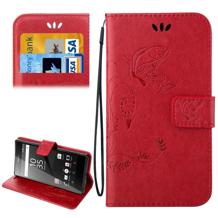 For Sony Xperia Z5 Crazy Horse Texture Printing Horizontal Flip Leather Case with Holder & Card Slots & Wallet & Lanyard