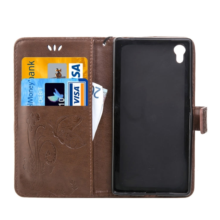 For Sony Xperia Z5 Crazy Horse Texture Printing Horizontal Flip Leather Case with Holder & Card Slots & Wallet & Lanyard