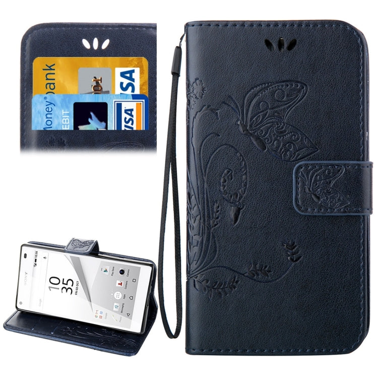 For Sony Xperia Z5 Mini Crazy Horse Texture Printing Horizontal Flip Leather Case with Holder & Card Slots & Wallet & Lanyard