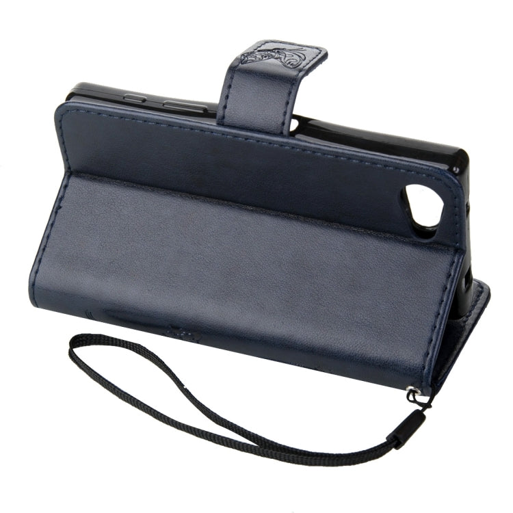 For Sony Xperia Z5 Mini Crazy Horse Texture Printing Horizontal Flip Leather Case with Holder & Card Slots & Wallet & Lanyard