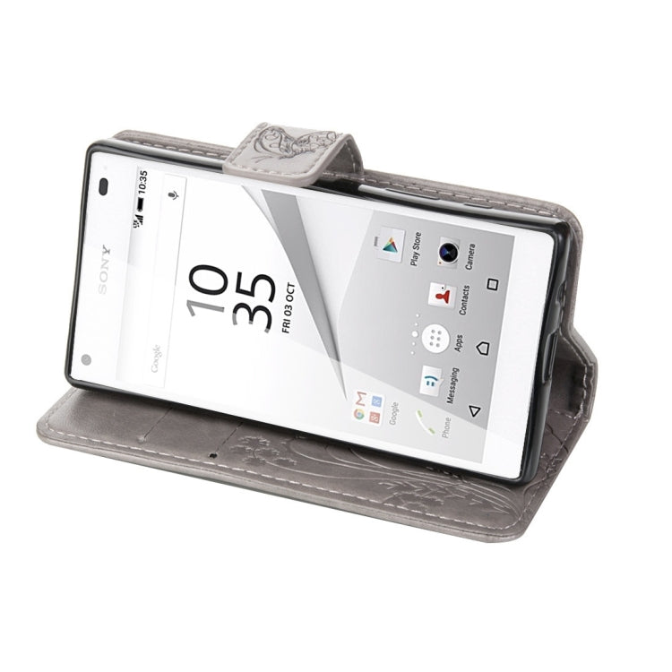 For Sony Xperia Z5 Mini Crazy Horse Texture Printing Horizontal Flip Leather Case with Holder & Card Slots & Wallet & Lanyard