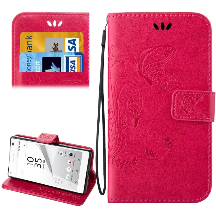 For Sony Xperia Z5 Mini Crazy Horse Texture Printing Horizontal Flip Leather Case with Holder & Card Slots & Wallet & Lanyard