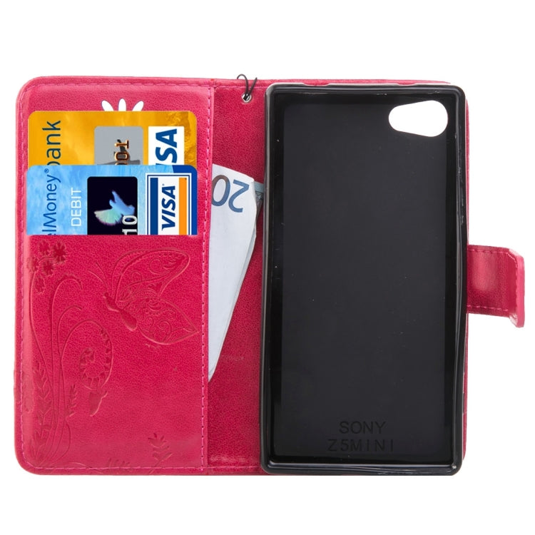 For Sony Xperia Z5 Mini Crazy Horse Texture Printing Horizontal Flip Leather Case with Holder & Card Slots & Wallet & Lanyard