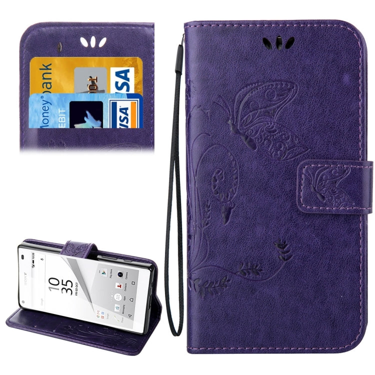 For Sony Xperia Z5 Mini Crazy Horse Texture Printing Horizontal Flip Leather Case with Holder & Card Slots & Wallet & Lanyard