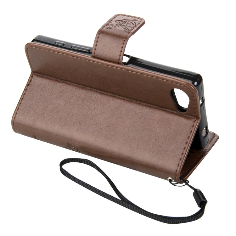 For Sony Xperia Z5 Mini Crazy Horse Texture Printing Horizontal Flip Leather Case with Holder & Card Slots & Wallet & Lanyard