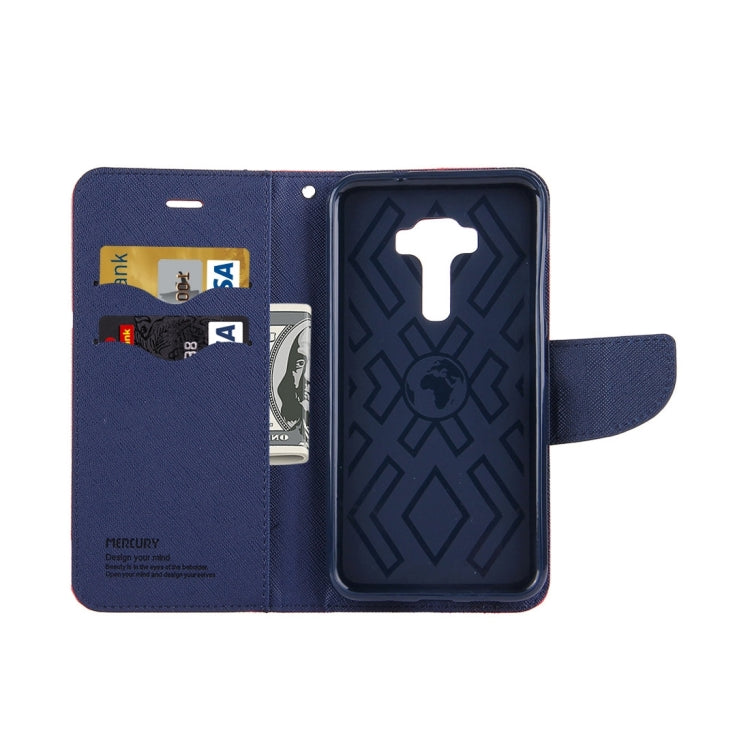 For ASUS ZenFone 3 /ZE520KL Cross Texture Horizontal Flip Leather Case with Holder & Card Slots & Wallet