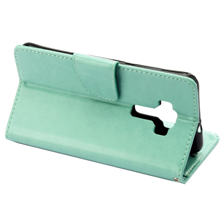 For Asus ZenFone 3 / ZE552KL Pressed Flowers Pattern Leather Case with Holder & Card Slots & Wallet