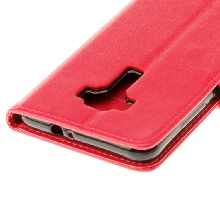 For Asus ZenFone 3 / ZE552KL Pressed Flowers Pattern Leather Case with Holder & Card Slots & Wallet