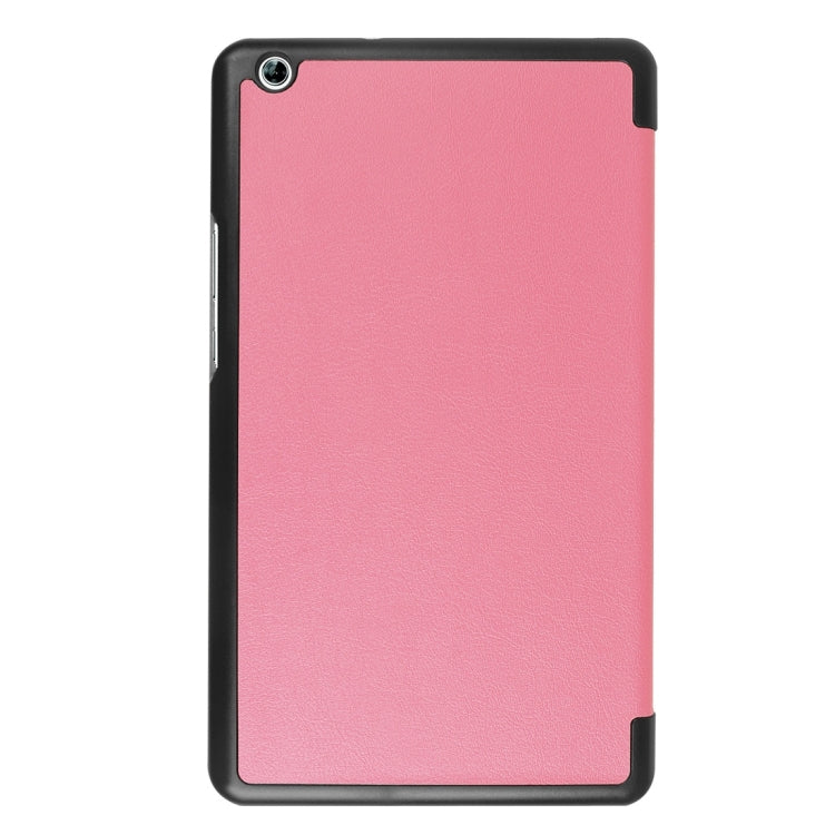 Huawei MediaPad M3 Lite 8.0 Custer Texture Horizontal Deformation Flip Leather Case with Three-folding Holder & Sleep / Wake-up Function